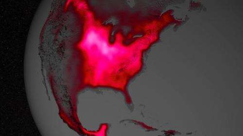 Satellite shows high productivity from US corn belt