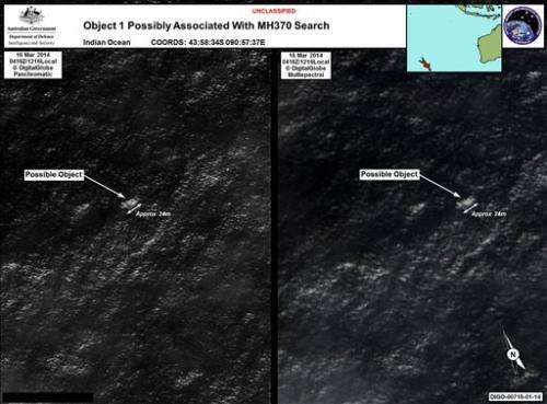 Satellites searching for missing plane have limits