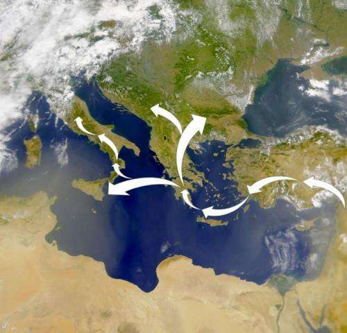 Seafarers brought Neolithic culture to Europe, gene study indicates