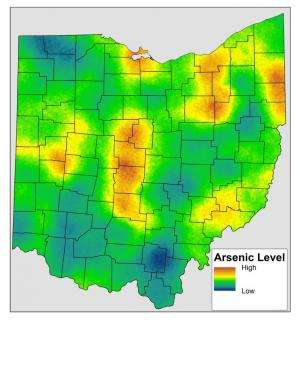 Significant baseline levels of arsenic found in Ohio soils are due to natural processes