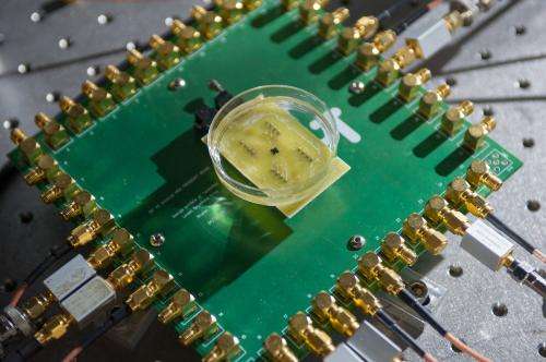 Single chip device to provide real-time 3-D images from inside the heart, blood vessels