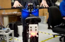 Smart bike pedals toward accident prevention