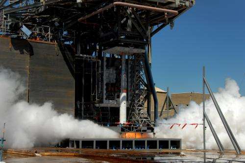 Space launch system core stage model 'sounds' off for testing
