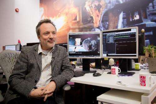 Special Effects Supervisor for The Framestore, Tim Webber, is interviewed in the Soho offices of the leading visual effects comp