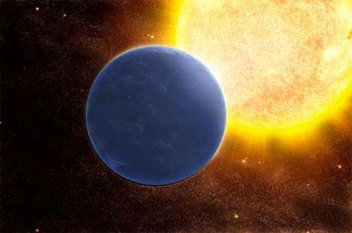Study finds an exoplanet, tilted on its side, could still be habitable if covered in ocean