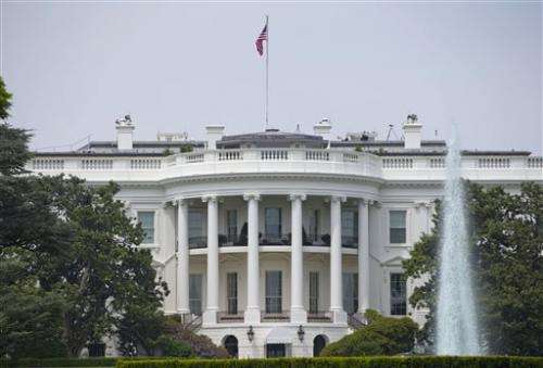 Sun rises on solar panels on White House roof