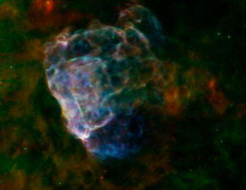 Supernova Seen In Two Lights
