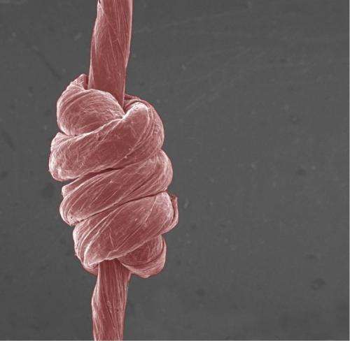 Super-stretchable yarn is made of graphene
