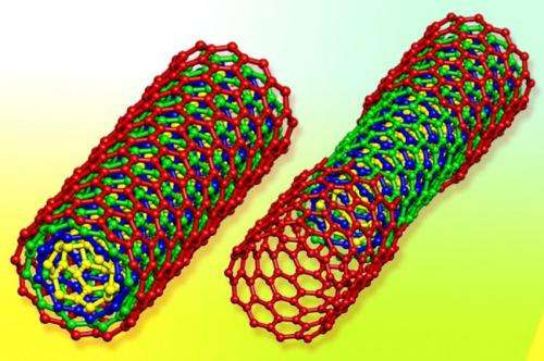 Surprising nanotubes: Some slippery, some sticky