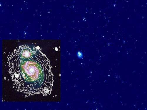 Swirling Electrons in the Whirlpool Galaxy