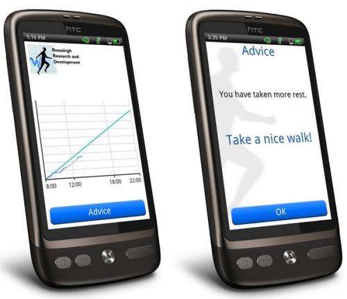 TAILORED 'ACTIVITY COACHING' BY SMARTPHONE