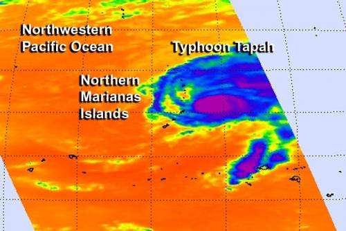 Tapah through infrared satellite eyes: Now a typhoon