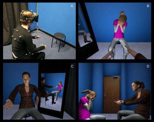 Virtual reality helps people to comfort and accept themselves