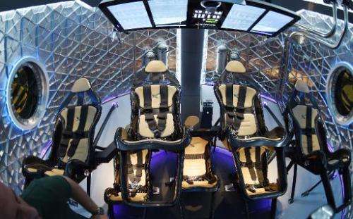 The interior of SpaceX's new seven-seat Dragon V2 spacecraft, the companys next generation version of the Dragon ship designed 