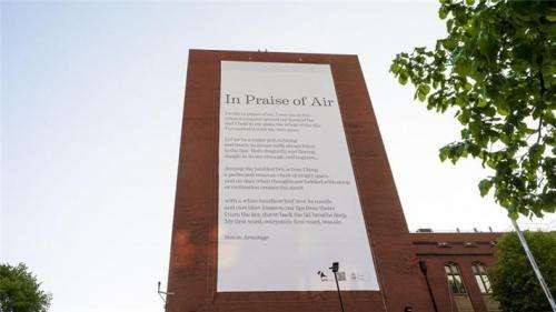 The writing is on the wall for air pollution thanks to air-cleansing poem