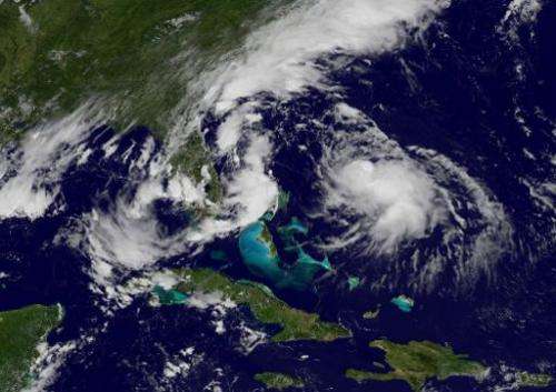 This National Oceanic and Atmospheric Administration (NOAA) satellite GOES East image taken August 4, 2014 shows Hurricane Berth