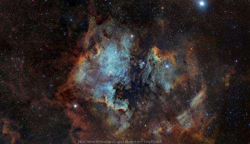 Three views of the North America Nebula