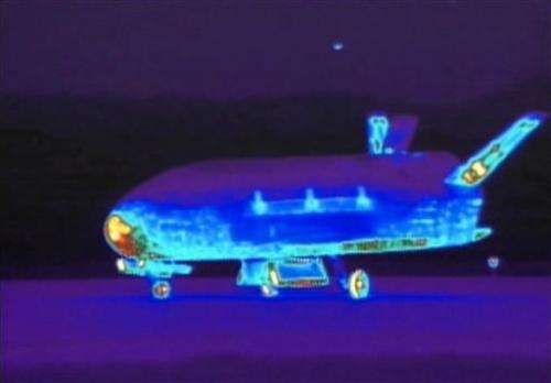 Top-secret space plane lands on California coast