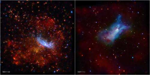Two new Chandra images of supernova remnants reveal intricate structures left behind