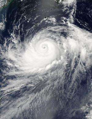 Typhoon Halong opens its eye again for NASA