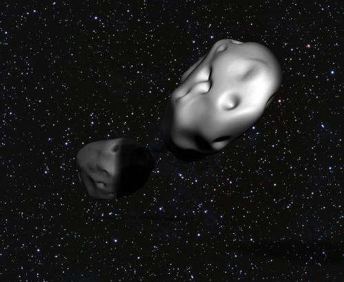 Undergraduates discover rare eclipsing double asteroid
