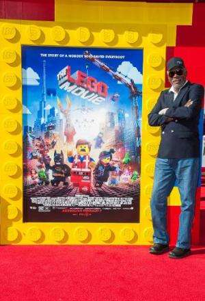 US actor Morgan Freeman at the premiere of &quot;The Lego Movie&quot; at the Westwood Village Theatre in Los Angeles on February