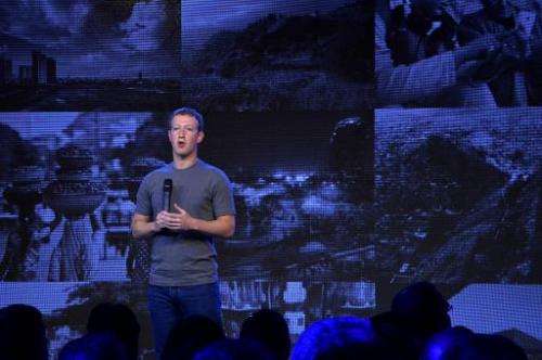 US chairman and chief executive of Facebook Mark Zuckerberg announces the Internet.org Innovation Challenge in India in New Delh