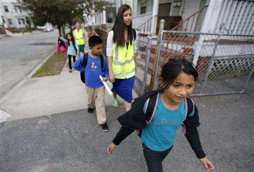 US children are embracing the walking school bus