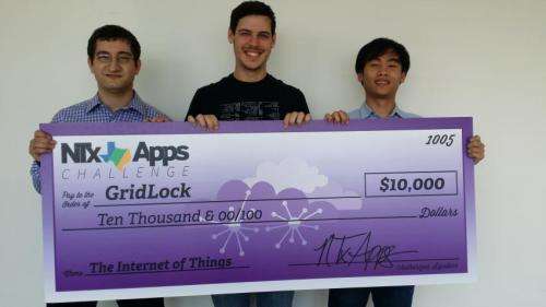 UT Arlington computer science engineering students win challenge for real-time traffic app