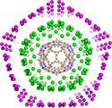 Virus structure inspires novel understanding of onion-like carbon nanoparticles