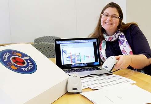 Virus Tracker in a Box allows students to follow the path of a virus in real time