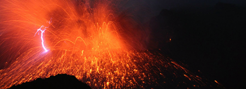 Volcanic lightning recreated in the lab