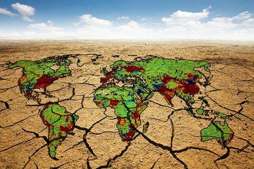 Water scarcity and climate change through 2095