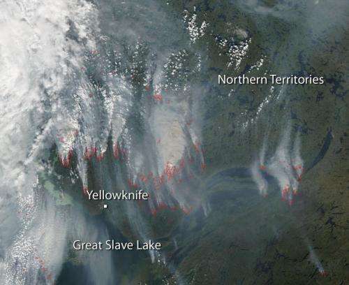Wildfires continue near Yellowknife, Canada
