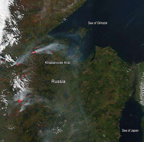 Wildfires in Khabarovsk Krai, Russia