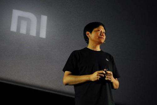 Xiaomi CEO Lei Jun speaks in Beijing on September 5, 2013