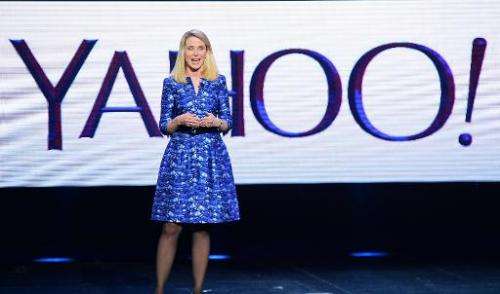Yahoo! President and CEO Marissa Mayer delivers a keynote address at the 2014 International CES at The Las Vegas Hotel &amp; Cas