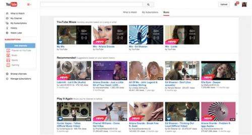 YouTube adds subscription service to music mix