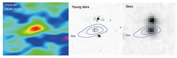 ALMA telescope unveils rapid formation of new stars in distant galaxies