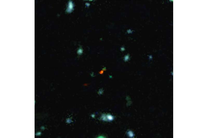 ALMA witnesses assembly of galaxies in the early universe for the first time