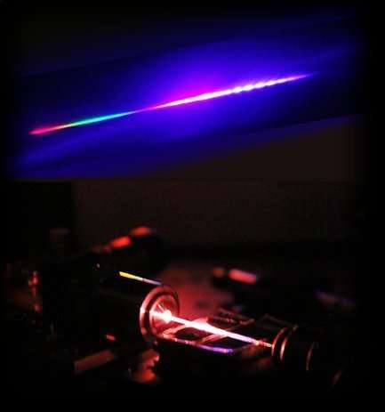 A photonic crystal fibre generates light from the ultraviolet to the mid-infrared