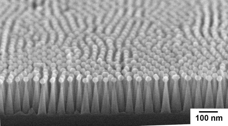 Artificial moth eyes enhance the performance of silicon solar cells