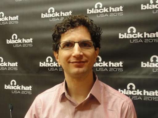 Black Hat founder Jeff Moss pauses for a photo during a break at the computer security conference in Las Vegas on August 5, 2015