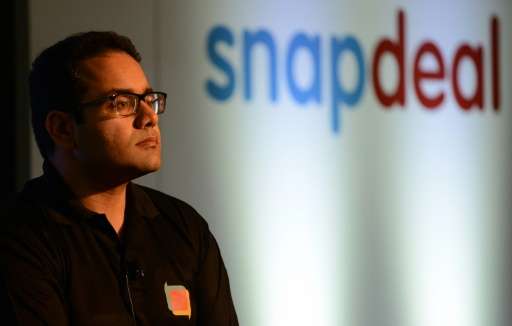 Co-founder and CEO of Snapdeal Kunal Bahl attends a press conference in New Delhi on July 15, 2015