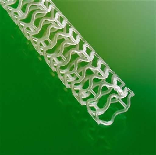 Dissolving stent for heart arteries passes first large test