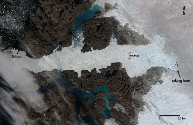 Fastest moving glacier in the world sheds 12.5 sq km chunk of ice