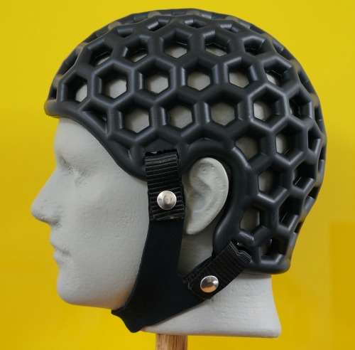 Footy knockout sparks lightweight helmet idea