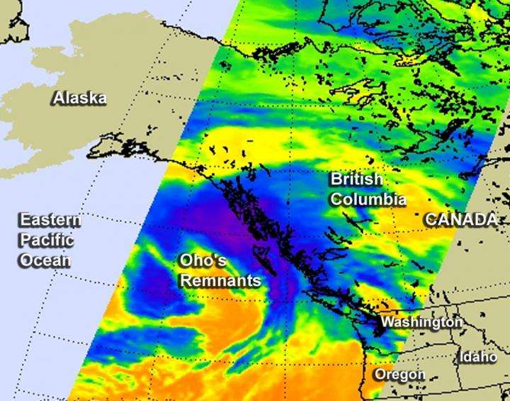 Former Hurricane Oho's remnants affecting western Canada, Washington state
