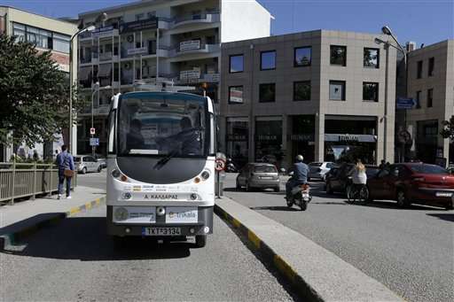 Greek town glimpses mass transit future: driverless buses