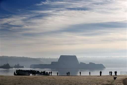 Largest destroyer built for Navy headed to sea for testing